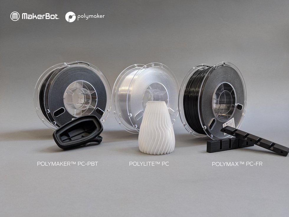 Polymaker qualifies new industrial polycarbonate materials for MakerBot LABS Experimental Extruder